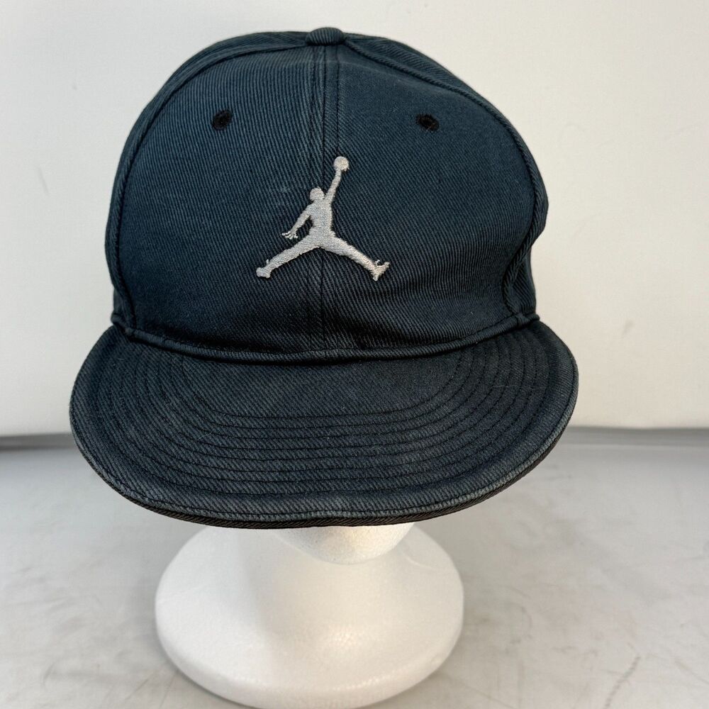 Air Jordan Jumpman Fitted Hat Black Mens 7 1/4 Sports Casual
